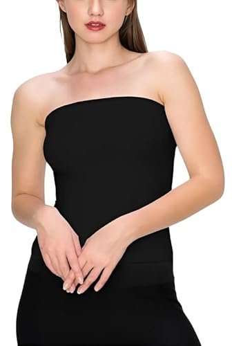 harlogistics Strapless Bandeau Bra Top for Women - Backless Boob Tube Fashion - Strapless Vest Crop Top for Girls - Summer Outfit Stretchy Comfortable Bra - Streetwear Tops foe Ladies