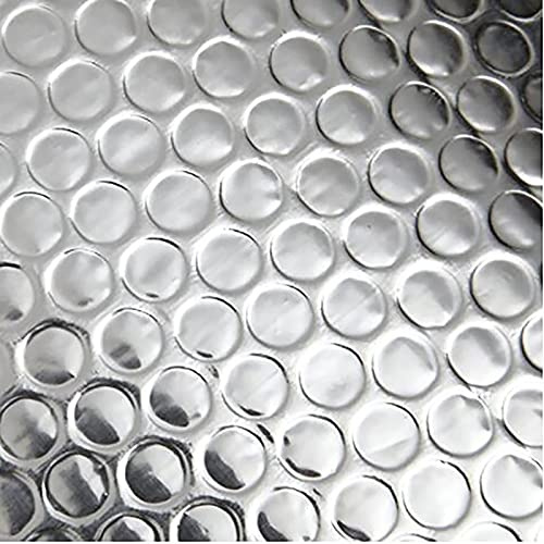 Aluminium Foil Insulation Barrier - Waterproof Bubble Membrane, Heat Reflective, Energy Saving for Attics, Garages, Sheds, and Greenhouses, 4mm Thickness, 1m x 30m