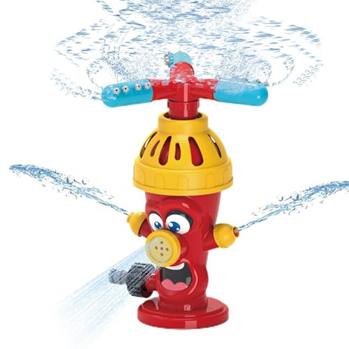 Nudorpn Giocattolo irrigatore d'acqua - irrigatore da giardino all'aperto con forma di bocca di fuoco,irrigatori per giochi d'acqua all'aperto estivi per ragazze, giardino, esterno, prato