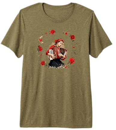 Accordéoniste Accordéon-Musicien Musique Accordéon T-Shirt Haut de Gamme