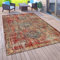 Paco Home Outdoor-Teppich Für Balkon, Kurzflor Mit Orient-Design, versch. Farben u. Größen, Grösse:80x150 cm, Farbe:Rot 2