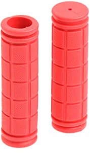 1 Paar Kinder-Fahrradgriffe aus rutschfestem Gummi für BMX, MTB, Fahrrad, Mountainbike, Roller, Klapprad (rot)