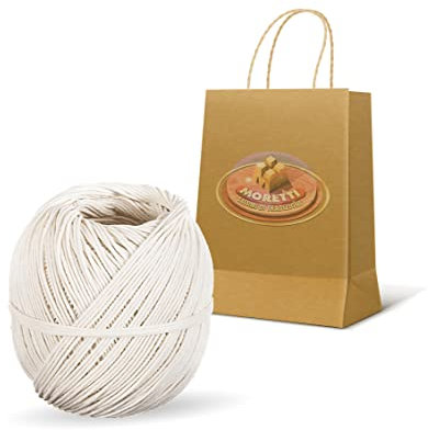 Moretti® Spago Per Salumi Alimentare, Spago Per Legatura Salumi, Spago Per Decorazioni, Peso Rotolo Singolo 150 Grammi