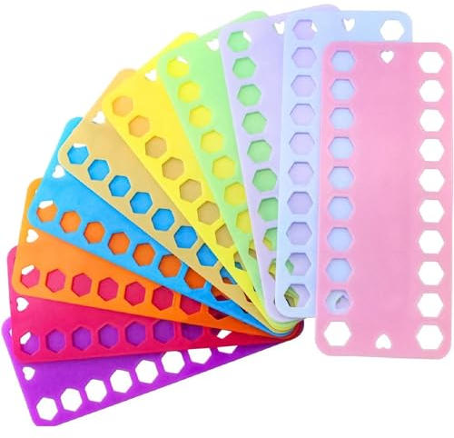 Sticktwist Organizer, Embroidery Thread Organizer,Praktischer Stickerei Floss Organizer Garnspulen,10PC Spulen aus Plastik Hergestellt Garnkarten zum Aufbewahren Ordnen von Nähgarn Stickgarn Garn