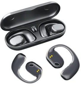 Auriculares Inalambricos Deportivos, Auriculares Inalambricos Bluetooth 5.3 con 4 mics, 60 Hrs Auriculares Cancelacion Ruido ENC. Bajos Profundos. Cascos Inalambricos Bluetooth IPX7 Impermeable