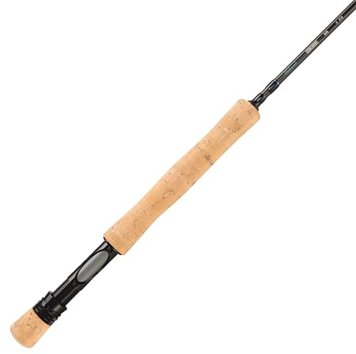 Shakespeare Cedar Canyon Elite Fly Rod - Premium Carbon Fiber Construction, Medium-Fast Action Fly Fishing Rod for Precision Casting, 4pc, Lightweight Aluminum Reel Seat, Cork Handle, 9ft 7/8 wt