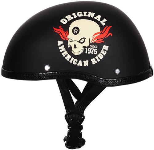 Motorradhelm Halbhelme, Motorrad Halb Jethelm, DOT/ECE-Zertifizierung Halbschalenhelm, Rollerhelm, Erwachsene Herren Damen Sturzhelm, Universal Für Motorrad, Roller Bike, E-Bike 3,55-60CM