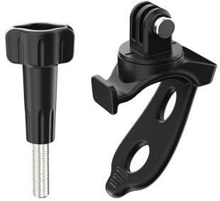 YUULNMOP Flexible Fixed Strap Bracket Mount for DJI OSMO Action 5 Pro,360°Rotation Flexible Wrap Band Camera Mount Bike Motorcycle Handlebar Tube Roll Bar Holder (Black)