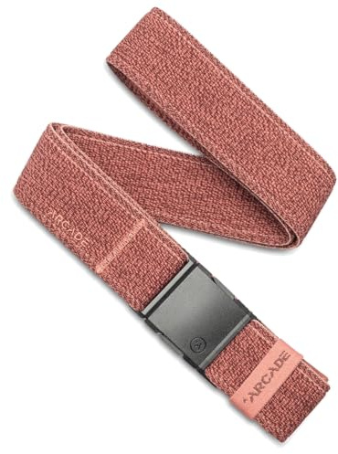 Arcade Belts A2 Unisex Adventure Belt: Heavy Duty Stretch, Metal Free Buckle, Atlas - Heather Velvet, Standard (Up to 40); 1.5 Wide