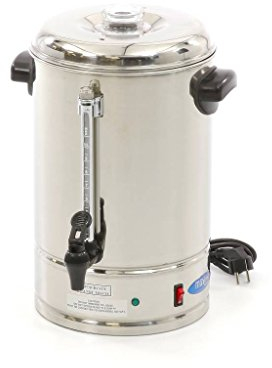Maxima Percolateur à café 10 L 80 tasses Filtre à café amovible en acier inoxydable - Professionnel - Percolateur à café - 10 litres
