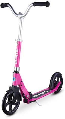 Micro, Micro Cruiser, 2-Wheel Foldable Aluminum Kids Scooter, Big Wheel | Foldable, Adjustable Chopper Handlebar, PU Wheels, Rear Brake, Swiss-Engineered