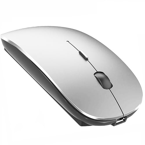 PeiBO Bluetooth 5.2 Wireless Dual-Mode Mouse, Gray Black, 2022 Model