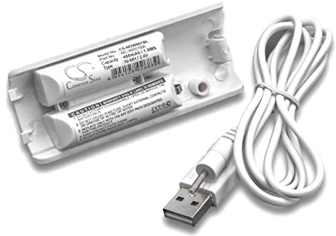 vhbw Akku kompatibel mit Nintendo Wii U Remote Plus Gamepad Controller (400 mAh, 2,4 V, NiMH)