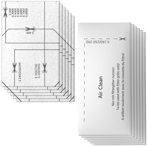 12 Staubsauger Filter für Miele Staubsauger 6 Stk Motorschutzfilter 6 Stk Staubsaugerfilter Set, Staubsauger Filter für Miele Complete C2/3, Classic C1, S800-S858, S600-S658, S400i-S456i, S8, S5, S2