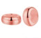 Clip Stopper Charms 925 Sterling Silver Rondelle Spacer Bead for Pandora Charm Bracelets (Rose Gold)