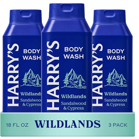 Harry's Men's Body Wash, Wildlands, 532ml, Pack of 3, Shower Gel for Men - No Parabens, Sulfates, or Dyes