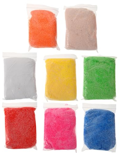 SUPVOX 8sacs Pâte à Modeler Réutilisable Effet Pâte Nacrée Ultra-légère à Séchage à Air Non Collante pour Loisirs Créatifs et Sculpture