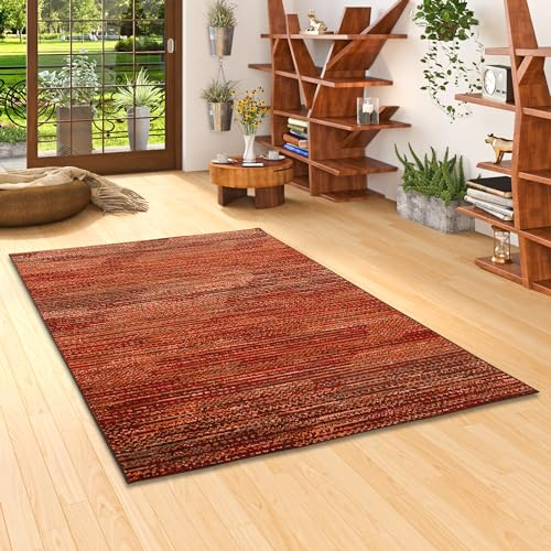 Designer Teppich Samba Terrakotta Verlauf in 5 Größen