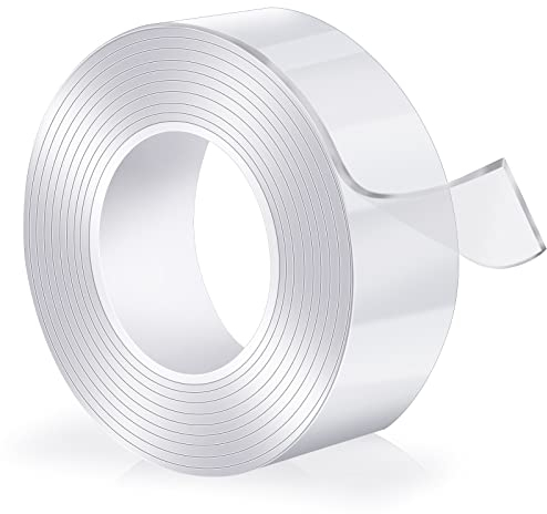 Double Face,Double Face Extra Fort Ruban Adhesif Adhésif Puissant Transparent Collant(3Meter x 3cm x 2mm)