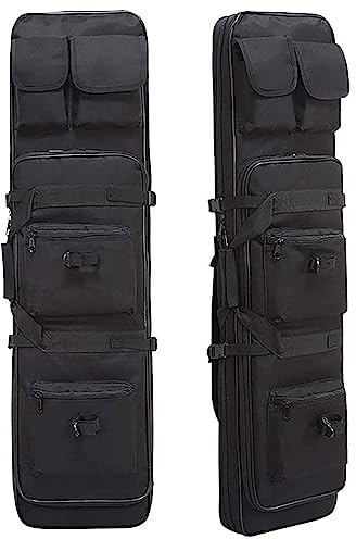 DFANCE Housse de Transport pour Fusil à Air/Fusil de Chasse Sac Tactical Double Rifle,Sac De Protection Contre La Carabine pour Le Stockage Et Le Transport des Armes à Feu,84cm,Black