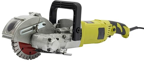 Mauernutfräse 4000W, Betonschneider 6500 U/min Max Nuttiefe 37mm Breite 33mm Klingendurchmesser 125mm für Granit Beton Marmor Zementblöcke