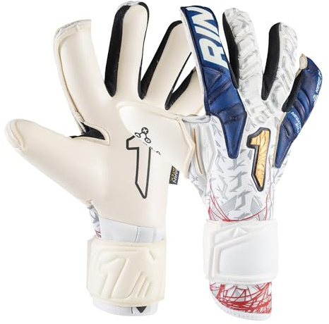 Rinat Outlet > Temporada 2024-25 > Guantes Adulto 2024-25 > Guantes Adulto Profesional 2024-25 Egotiko Vengador Pro, Blanco/Navy Azul, Unisex Adulto