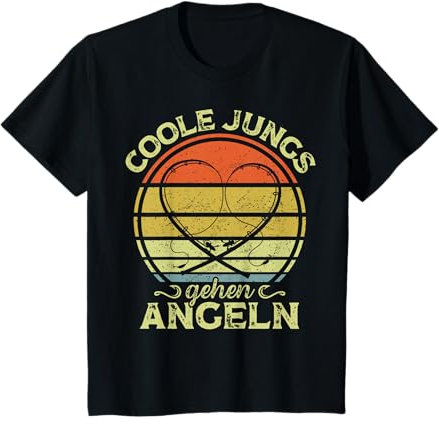 Coole Jungs Gehen Angeln Angler Lustig Angel Fischen T-Shirt