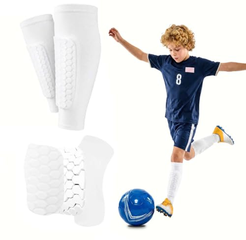 vsshe 1 Par de Espinilleras Fútbol Niño, Transpirables y Antigolpes para Niños y Niñas, espinilleras Deportivas, Espinilleras de Fútbol Profesionales para Fútbol, Baloncesto Ciclismo y Senderismo, M