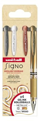 Uni-ball Coffret Rollerball encre gel Signo Broad UM-153 4P SET NO1 1,0 mm couleurs assorties