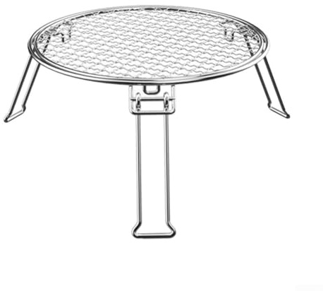 ZGHQHCDRH Parrillas, Parrilla Plegable for Acampar, Barbacoa, Soporte for Parrilla, Red for Picnic, Parrilla, Soporte for fogata, sartén Redonda de 3 Patas for Uso al Aire Libre