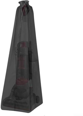 Bolsa de almacenamiento para aspiradora vertical, tela Oxford 210D, cubierta antipolvo impermeable con bolsillo para accesorios, funda protectora para la mayoría de limpiadores verticales, negro