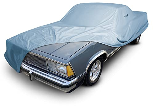 iCarCover Custom Car Cover for 1978-1987 Chevy El Camino, Waterproof All Weather Rain Snow UV Sun Protector Full Exterior Weatherproof Indoor Outdoor Car Cover with Strap
