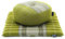 LEEWADEE Set de méditation - Set de méditation en Kapok, Coussin et Tapis de méditation Zafu et Zabuton, Vert