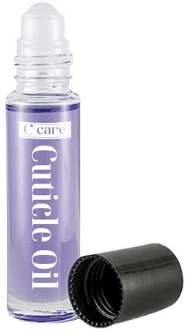 C CARE Cuticle Oil Roll-On Lavender and Chamomile | Natural Revitalizing Hydrating Oil For Repaired Cuticles Overnight | Remedy For Damaged Skin And Thin Nails | Paraben Cruelty Free Formula | 10ml
