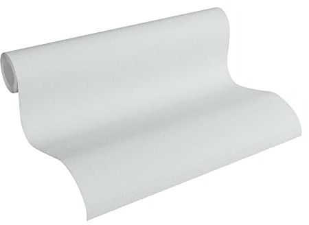 Tapet enfärgad grå – A.S. Création Terra 297327 – enfärgad fibertapet – 10,05 m x 0,53 m tillverkad i Tyskland