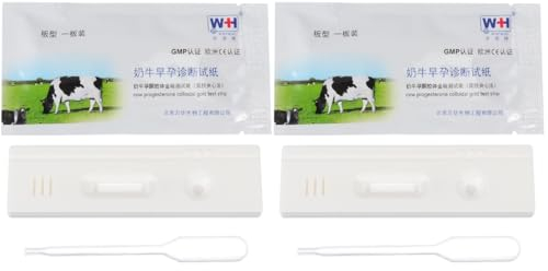 POPETPOP 2 Stk Schwangere Testerin Trächtigkeitsteststreifen Für Nutztiere Trächtigkeitsteststreifen Für Kuh Tierversuchspapier Bauernhoftier Werkzeug Stahlband Plastik Weiß Hohe Präzision