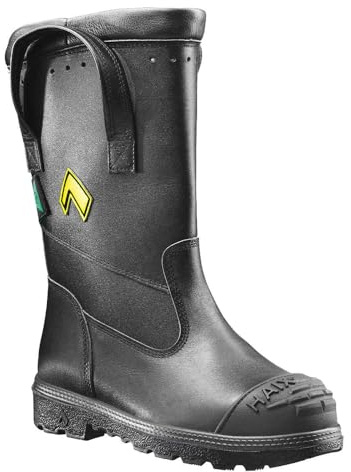 HAIX Fire Hunter USA Waterproof Composite-Toed Firefighting Boots with Anti-Slip Sole and Cushioned Insole - Medium - 7.5