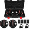 Aofesel 2 Pack 8 Saugheber Akku Fliesenheber mit Manometer, Akku x4, Werkzeugbox, Elektrischer Saugheber Tragkraft 200 KG, Dreigiges Pad Vakuum Glasheber für Transport von Aquarium, Fliesen, Glas