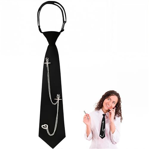 HQRKOTM Cravatta da Donna Stile a Croce Regolabile per Bambina Festa Laurea Business