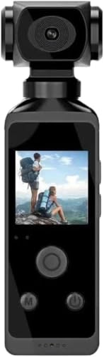 Générique Appareil de Poche, d'action 4K HD, Anti-secousse Rotative à 270 °, Appareil sous-Marine de 30 M avec Micro WiFi, Caméra Vidéo Portable pour la Plongée en Plein Air