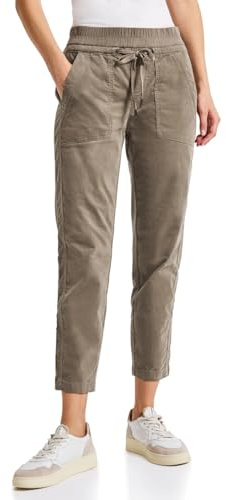 Street One Damen 3715975 Loose Fit Cordhose, bark Brown, 38W x 28L