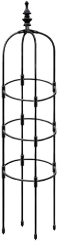 NIDONE Obelisco de jardín de 59 Pulgadas Obeliscos de Metal de Altura para Plantas trepador