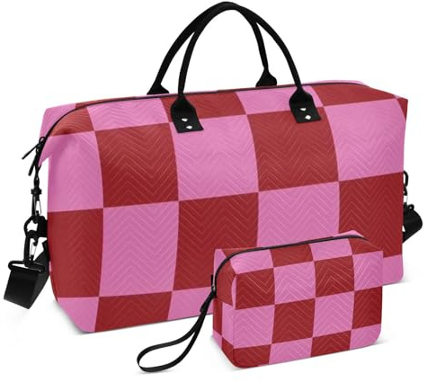 Duffelväska set dubbel väska set våg quiltad vagn ärm lätt utomhus, Rodnadskontroll, One Size, Klassisk