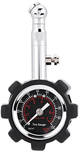 0-100PSI Misuratore di pressione pneumatici - Misuratore di pressione accurato per misuratore di pressione dell'aria per qualsiasi auto, camion, moto,