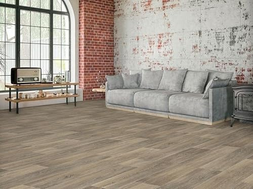 PVC Bodenbelag Vinylboden in lebhafter Holz Optik, Zuschnitt (5m breit / 4,5m lang)