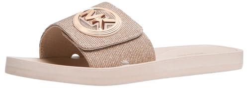 Michael Kors Women's MK Charm Slide, Rose Gold, 5.5 UK