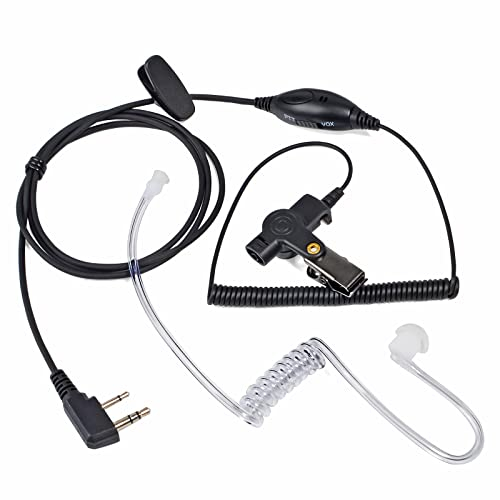 HYS Headset Compatible with President Randy III CB Radio Station, Suitable for Randy 3 Radios, Headphones with PTT Button (Sound Tube)