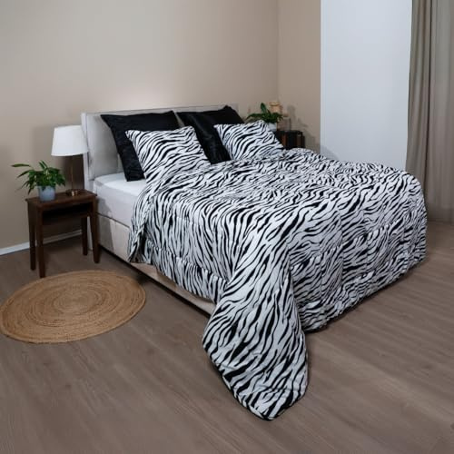 Vintage-Hase Bettdecke 200x200 Cm – 4-Jahreszeiten-Decke Ohne Bezug, Weich & Waschbar