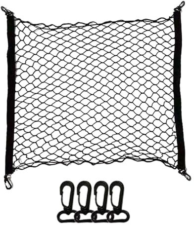 Red de almacenamiento para cajuela de carga, red de coche para equipaje de niños, red de carga para furgoneta, red de carga elástica para camión con ganchos, accesorios interiores de automóviles, RV,