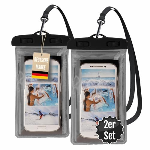 Active Peak® Vattentätt Mobilfodral 2-Pack – Vattensäker Väska för iPhone, Samsung m.fl. upp till 6,5 – Perfekt för Strand, Pool, Resor och Utomhusaktiviteter